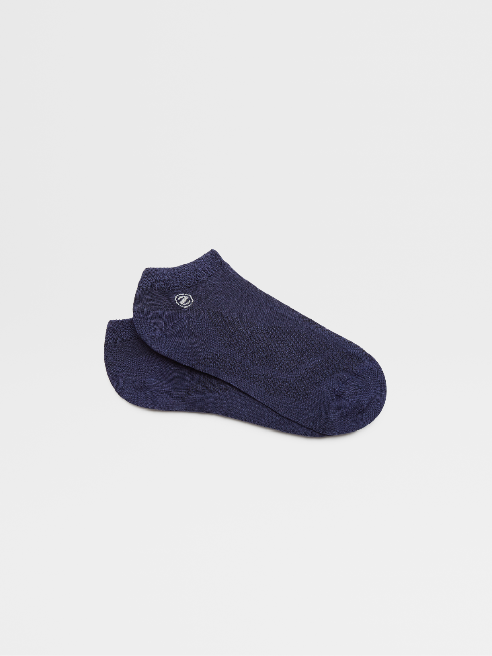 Navy Blue Botanic Lyocell Blend Sneaker Socks